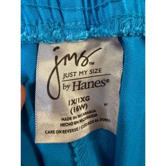 White Stag Women's XL T-Shirt Blue Green Floral + JMS 1x Bermuda Shorts Outfit - Picture 5 of 5